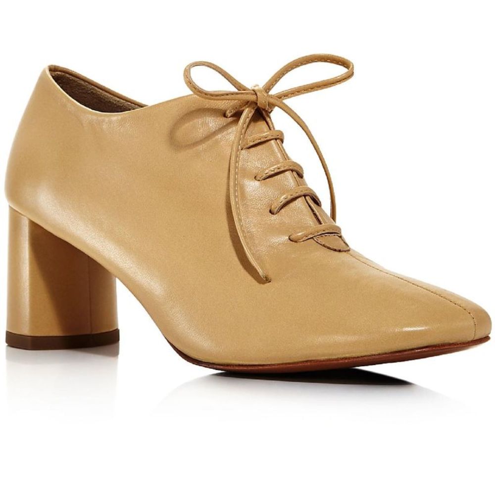 LoQ Womens Fernanda Leather Round-toe Block Heels Shoes NWT. READ DESCRIPTION